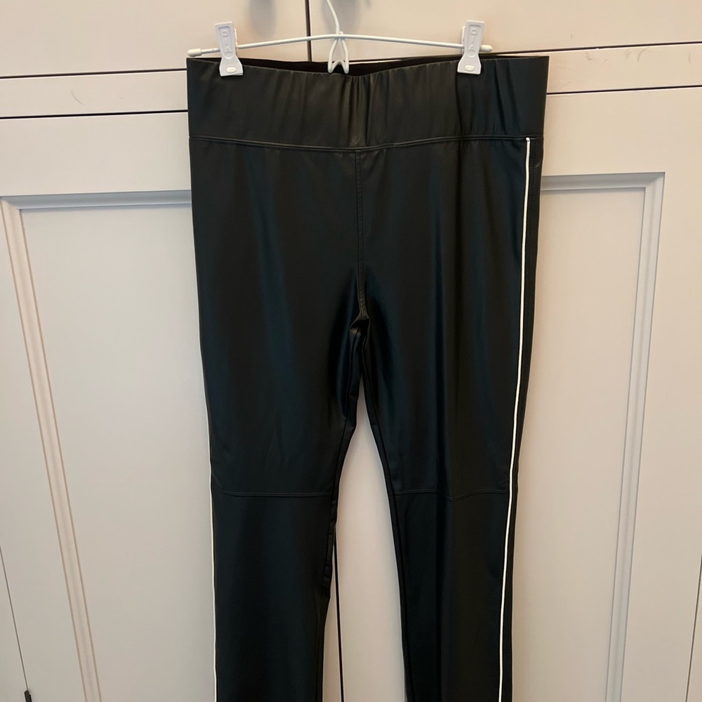 DAVID LERNER Faux leather pants